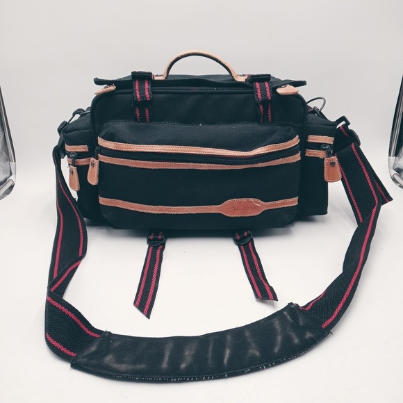 Vintage‎ ALBINAR Camera Case Pro-7000 Padded Gear Shoulder Carry ~ Red Interior - Picture 1 of 16